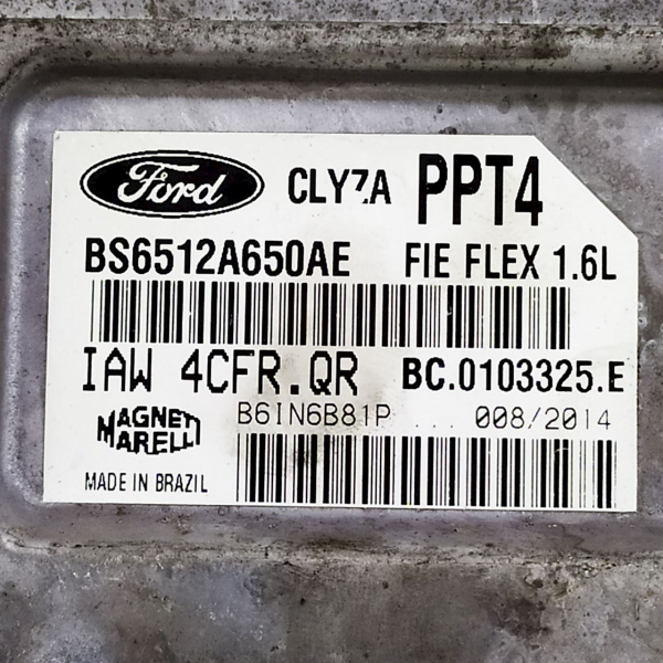 MÓDULO DE INJEÇÃO ELETRÔNICA FORD FIESTA SD 1.6 2014 V1661 - P24