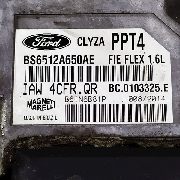 MÓDULO DE INJEÇÃO ELETRÔNICA FORD FIESTA SD 1.6 2014 V1661 - P24