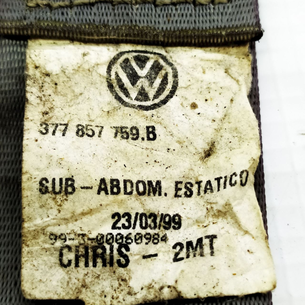 CINTO SEGURANÇA TRASEIRA CENTRAL VW GOL 16V  1999 122253
