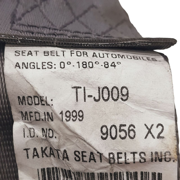 CINTO SEGURANÇA TRASEIRO DIREITO HONDA ACCORD 2000    145592
