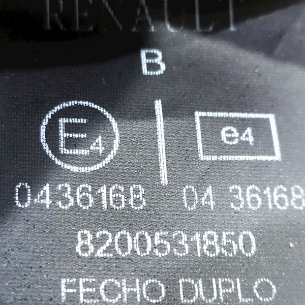 ENGATE CINTO TRASEIRO DIRETO RENAULT SANDERO 1.6 16V  2011 41913