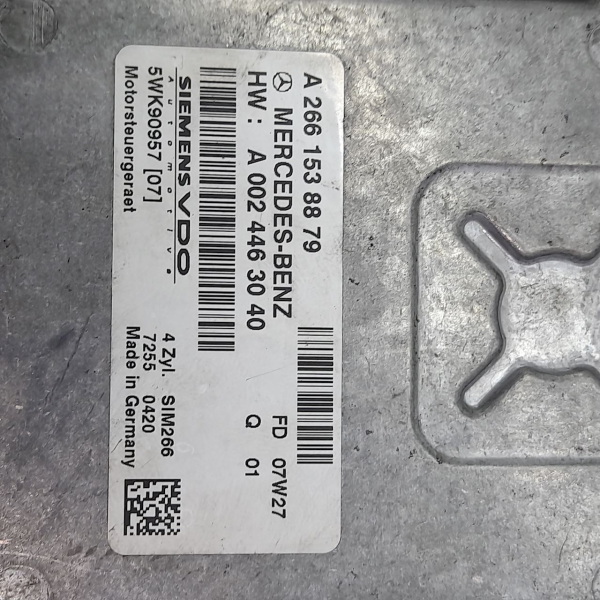 MÓDULO DE INJEÇÃO ELETRÔNICA MERCEDES-BENZ B200 2.0 2008 V1683 - P24