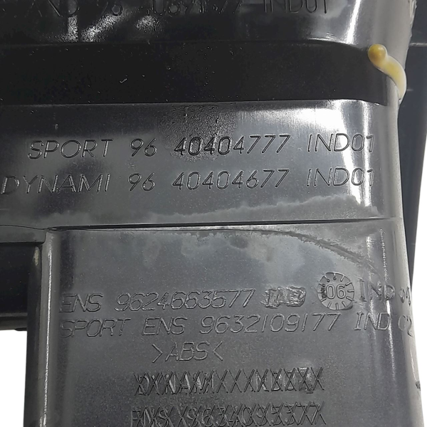 DIFUSOR AR MOLDURA CENTRAL CAPA PAINEL PEUGEOT 206 1.4 4P 2007 182971