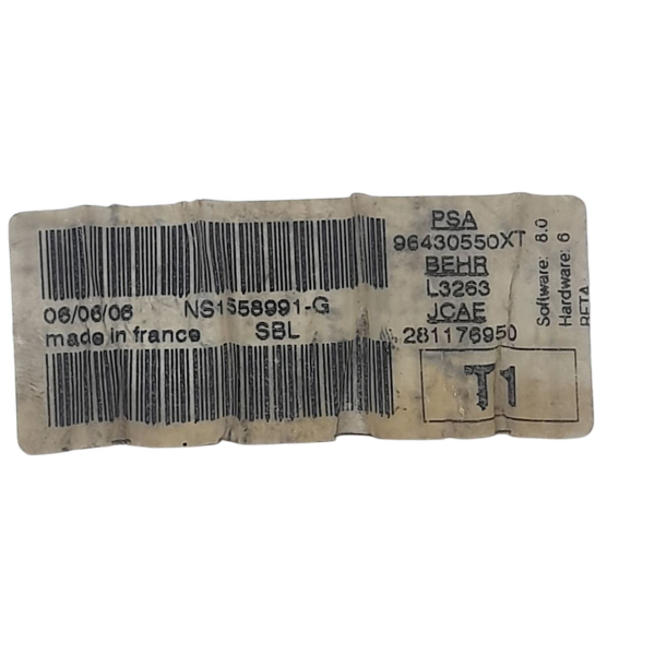 COMANDO AR CONDICIONADO PEUGEOT 206 1.4 4P 2007 182980