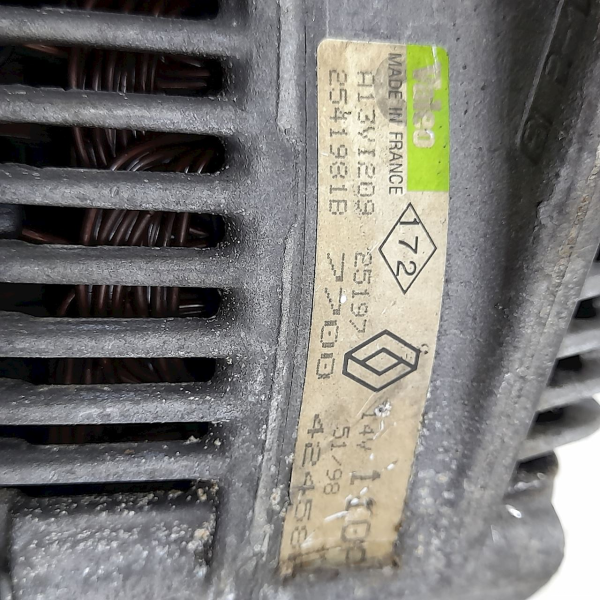 ALTERNADOR RENAULT MEGANE 1.6 1998 V1704 - P1