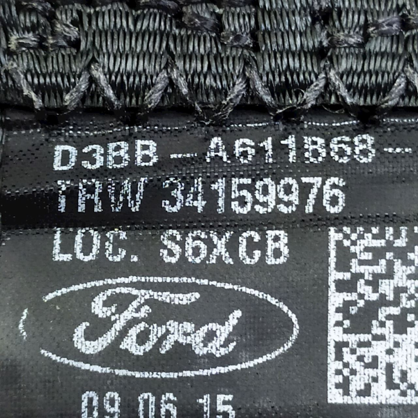 CINTO DIREITO BANCO TRASEIRO  FORD FIESTA 1.6 AT 2016 183918