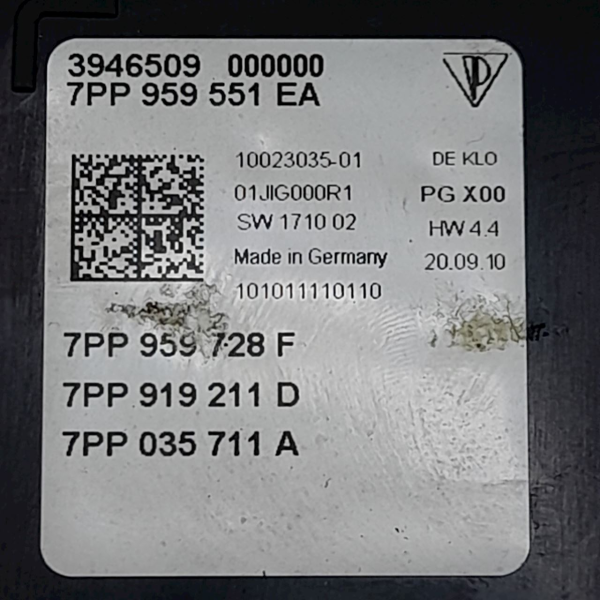 LUZ CORTESIA FORRO TETO  PORSCHE CAYENNE S 4.8 T 2011 190386