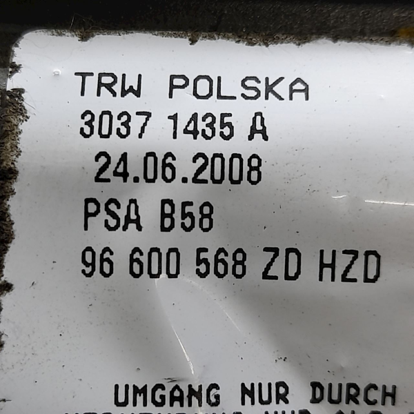 BOLSA AIRBAG JOELHO  CITROËN C4 PICASSO  2009 192130