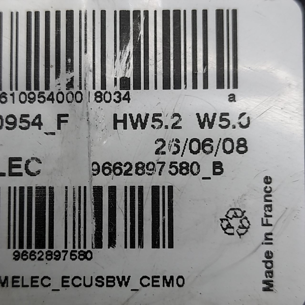 MÓDULO COMELEC CITROËN C4 PICASSO 2.0 2009 191648