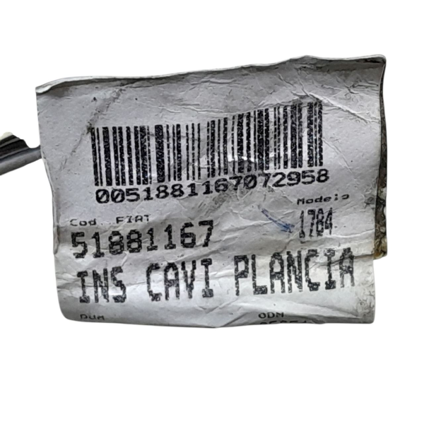 CHICOTE ELÉTRICO CAIXA FUSÍVEL INTERNA  FIAT PALIO ATTRACTIV 1.4 2011 191851