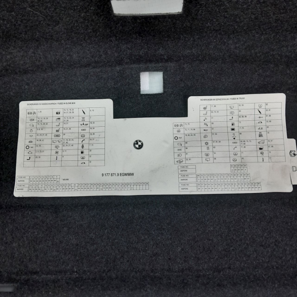 ACABAMENTO INTERNO TAMPA TRASEIRA  BMW 550I 4.8  2009 196657