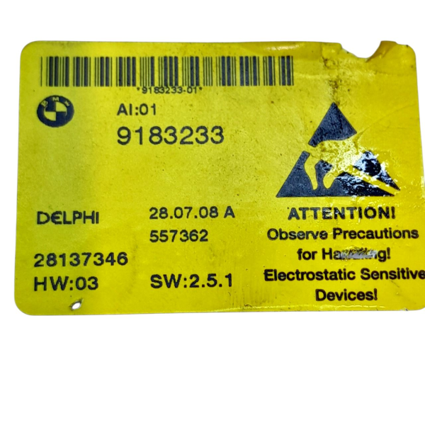 MÓDULO CONTROLADOR CONSOLE  BMW 550I 4.8  2009 196816