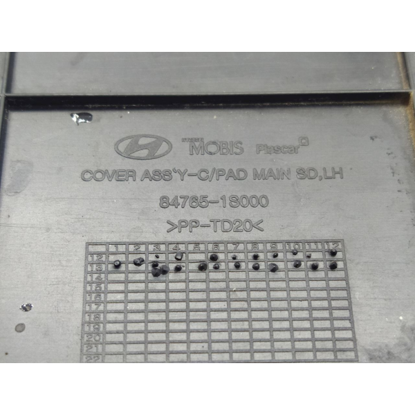 ACABAMENTO LATERAL ESQUERDO PAINEL HYUNDAI HB20 1.6 16V 2014 92938