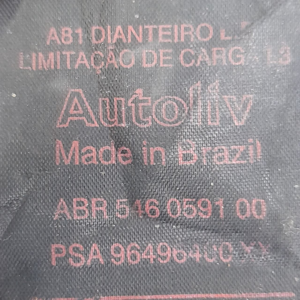CINTO BANCO DIANTEIRO ESQUERDO  CITROËN C3 1.4 2011 197228