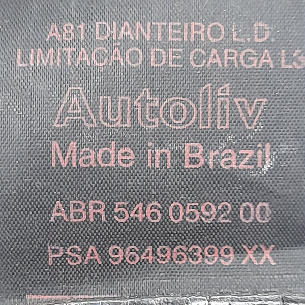 CINTO BANCO DIANTEIRO DIREITO  CITROËN C3 1.4 2011 197217