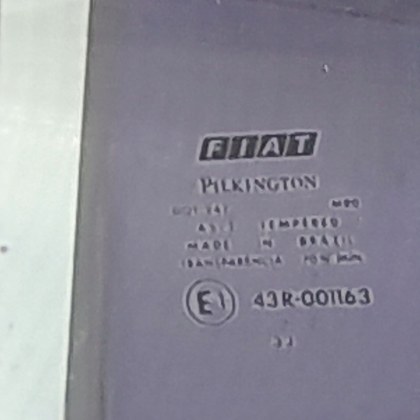 VIDRO PORTA TRASEIRA ESQUERDA  FIAT SIENA 1.3  2004 198124