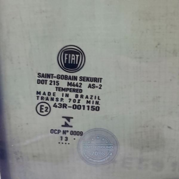 VIDRO PORTA DIREITA FIAT PALIO 2014 198847