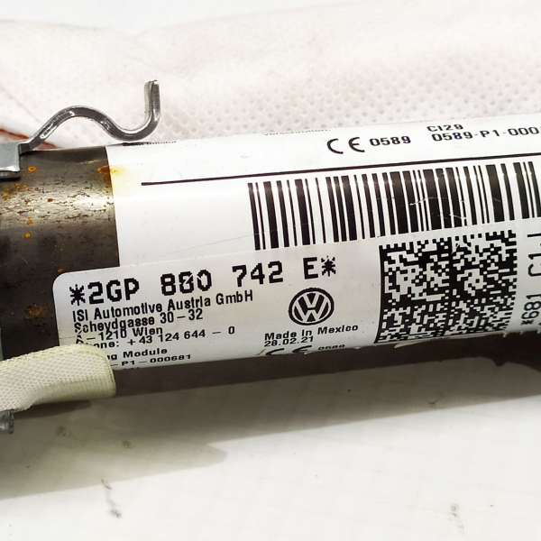 CORTINA DIREITA AIRBAG VW T-CROSS TSI 1.0  2021 88409