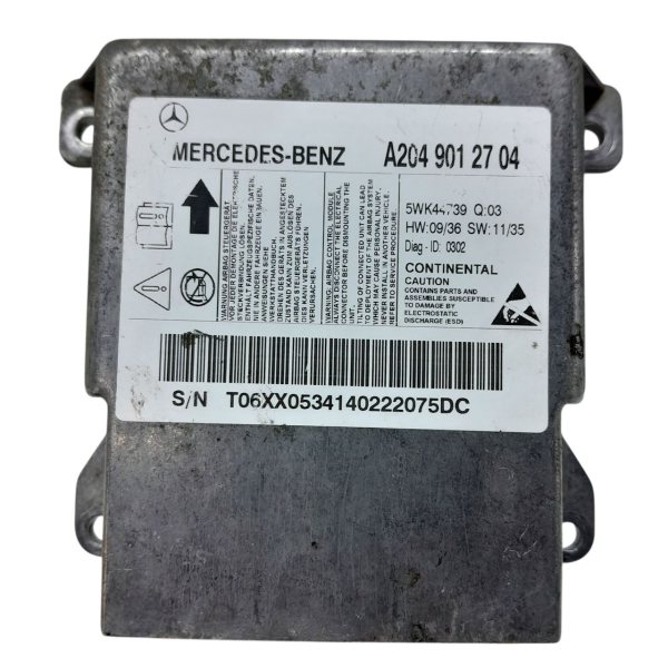 MÓDULO AIRBAG  MERCEDES-BENZ C 200K 1.8 2009 195254