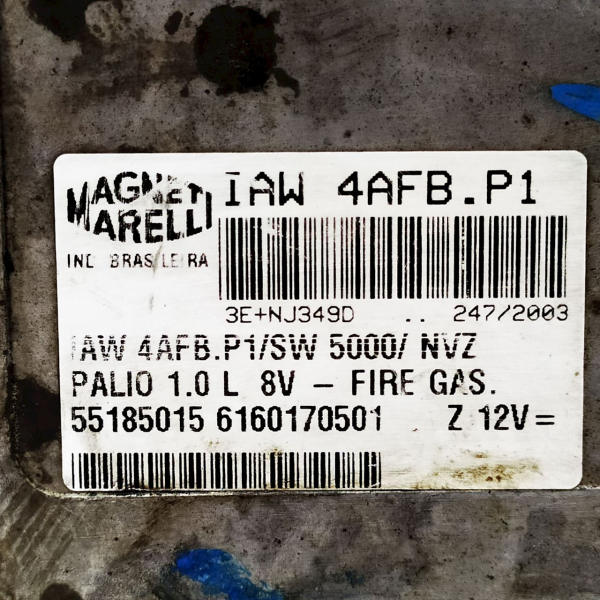 MÓDULO INJEÇÃO ELETRÔNICA FIAT PALIO 1.0 FIRE GASOLINA     122115