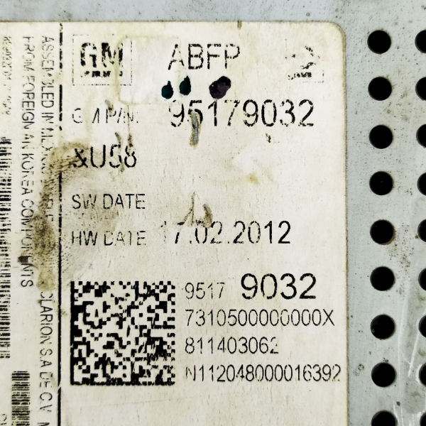 SOM MP3 BLUETOOTH ORIGINAL GM SPIN 2013 ORIGINAL    47496