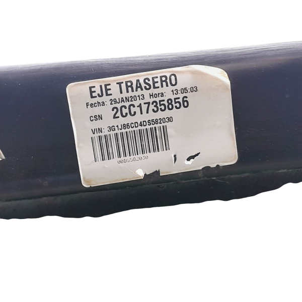 EIXO TRASEIRO  GM SONIC HB 1.6 2013 200778