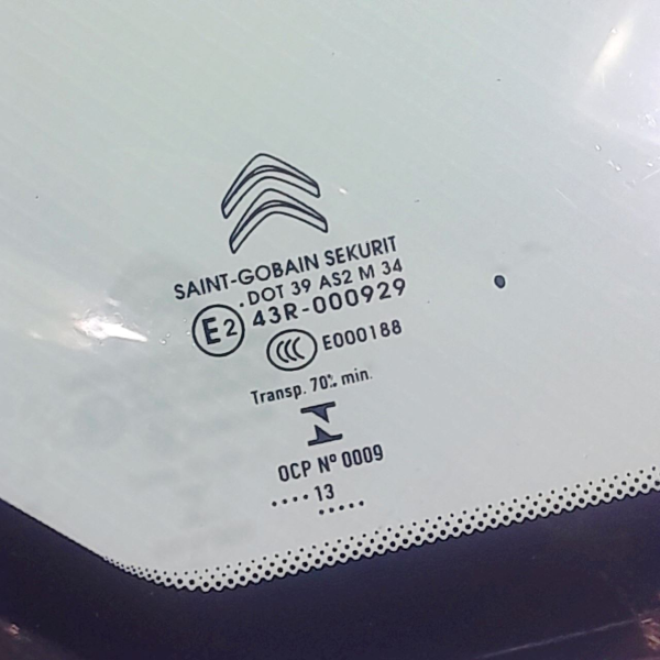 VIDRO ÓCULOS DIANTEIRO DIREITO  CITROËN C3 AIRCROSS 1.6 16V AT  2014 202747