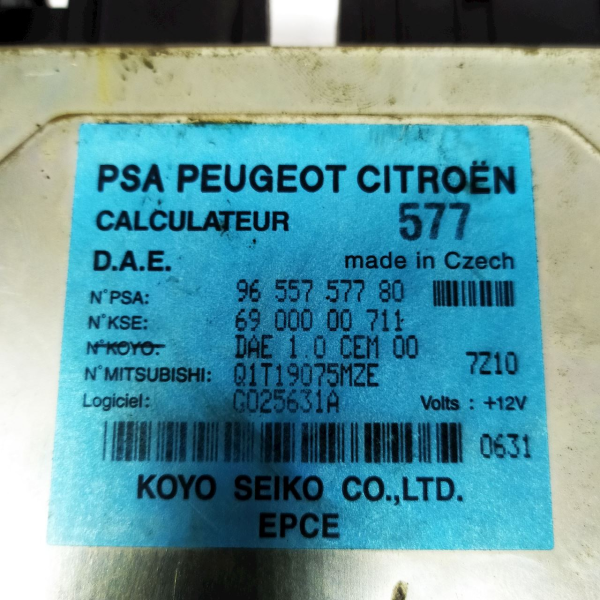 MÓDULO COLUNA DIREÇÃO CITROËN C3 1.4 2008 135344