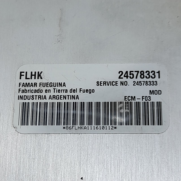 MÓDULO DE INJEÇÃO ELETRÔNICA GM CELTA 4P 1.0 2012 V1748 - P24