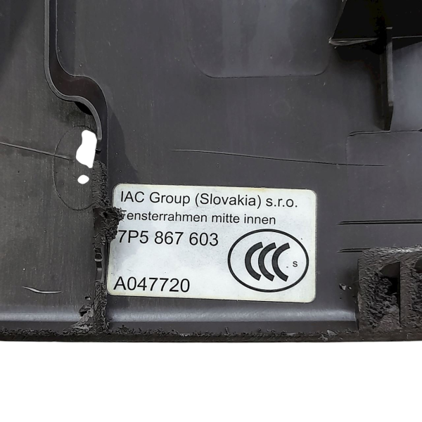 ACABAMENTO INTERNO SUPERIOR VIDRO VIGIA  PORSCHE CAYENNE S 4.8 T 2011 190477