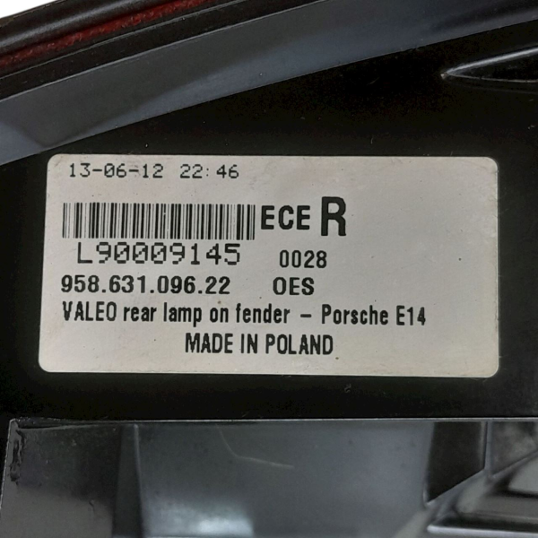 LANTERNA DIREITA PORSCHE CAYENNE S 4.8 T 2011 V1689 - P19