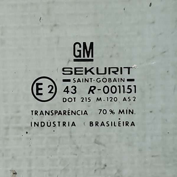 VIDRO PORTA DIREITA  GM S10 2.2 2000 205278