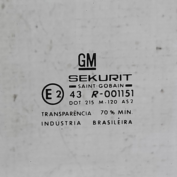 VIDRO PORTA ESQUERDA  GM S10 2.2 2000 205279
