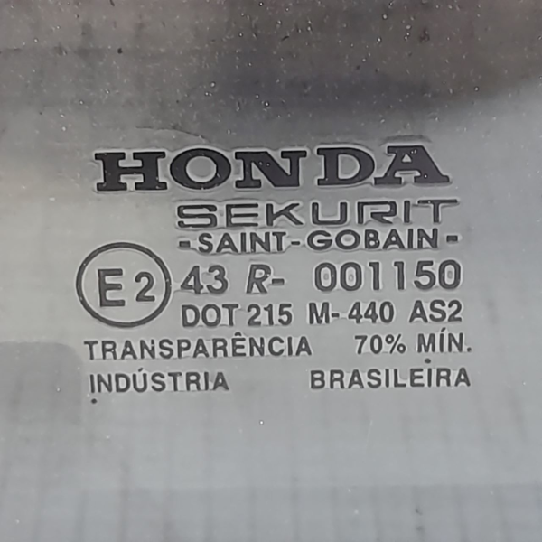 VIDRO ÓCULOS PORTTA TRASEIRA DIREITA  HONDA CIVIC LX 1.7 16V AT 2001 206264