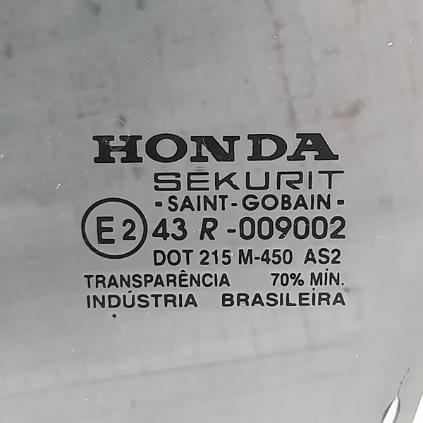 VIDRO PORTA DIANTEIRA ESQUERDA  HONDA CIVIC LX 1.7 16V AT 2001 206248