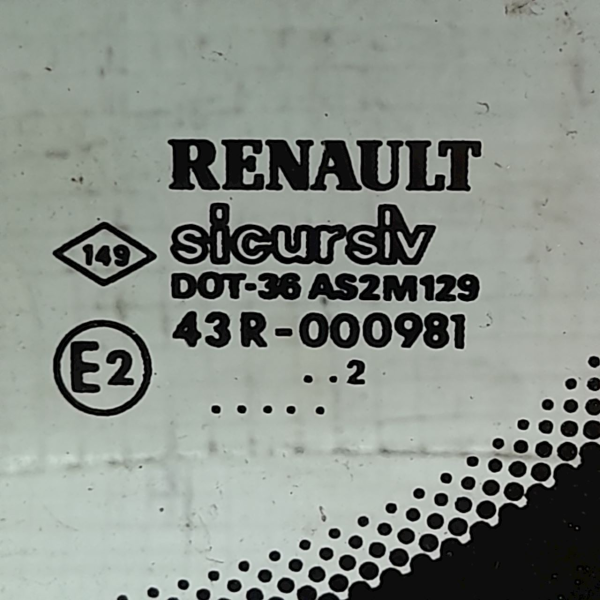 VIDRO PORTA TRASEIRA ESQUERDA  RENAULT KANGOO 1.0 16V 2003 208467