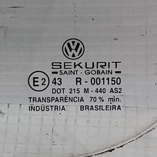 VIDRO ÓCULOS PORTA TRASEIRA ESQUERDA  VW GOLF 2.0 AT  2001 209224