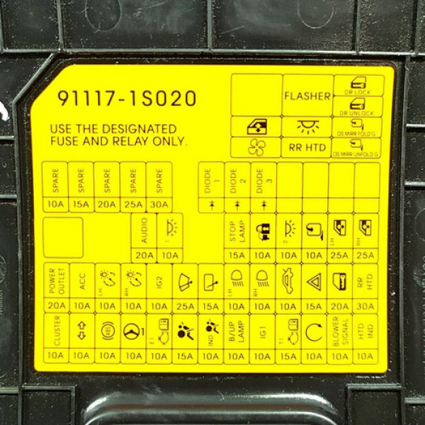 Tampa Caixa Fusível Interna Hyundai Hb20x 1.6 2016 90514