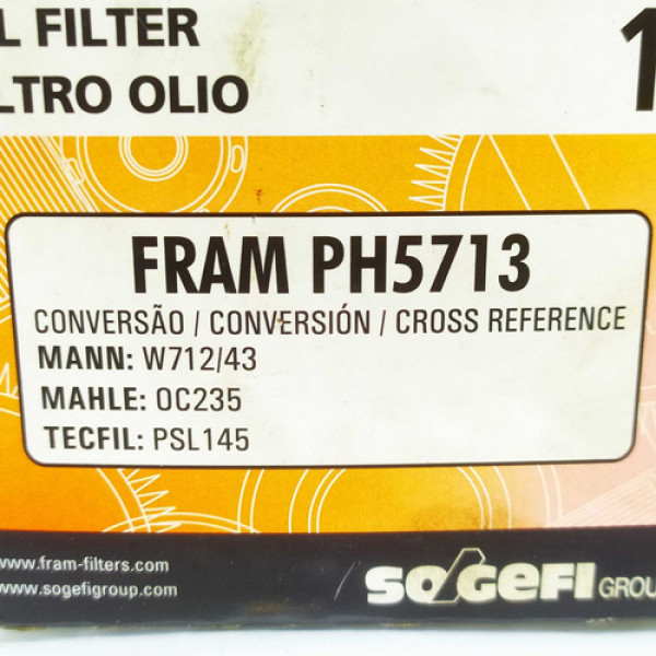 Filtro De Óleo Fram Ph5713 Ford Fiesta Ka Courier 16184