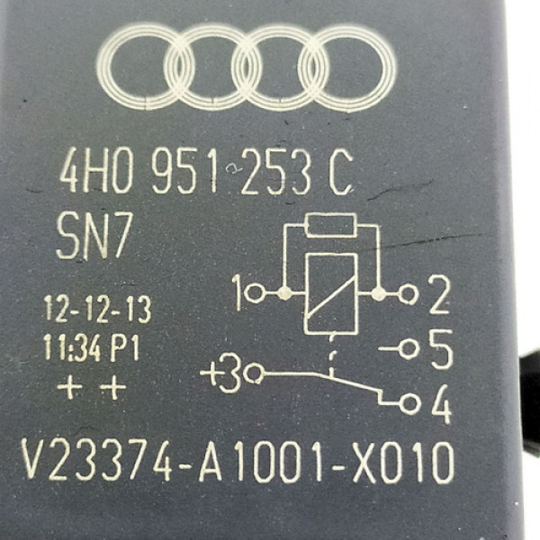 Mini Relé Auxiliar 5 Pinos Vw Gol  2013 125148