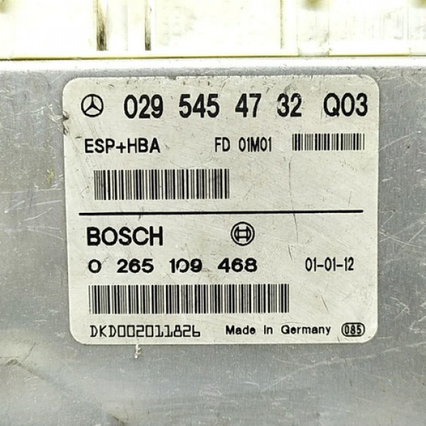 Módulo Esp Controle Tração Mercedes Classe A190 2001 Origina