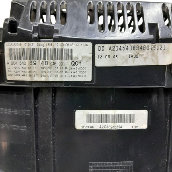 Painel De Instrumentos Mercedes-benz C 200k 1.8 2009 V1727 - Não Informado