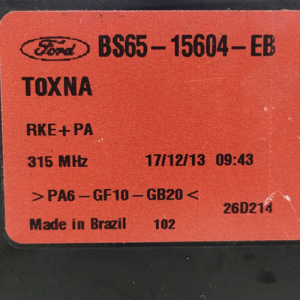 Módulo Conforto Ford Fiesta Ecosport 1.6 2011    174273
