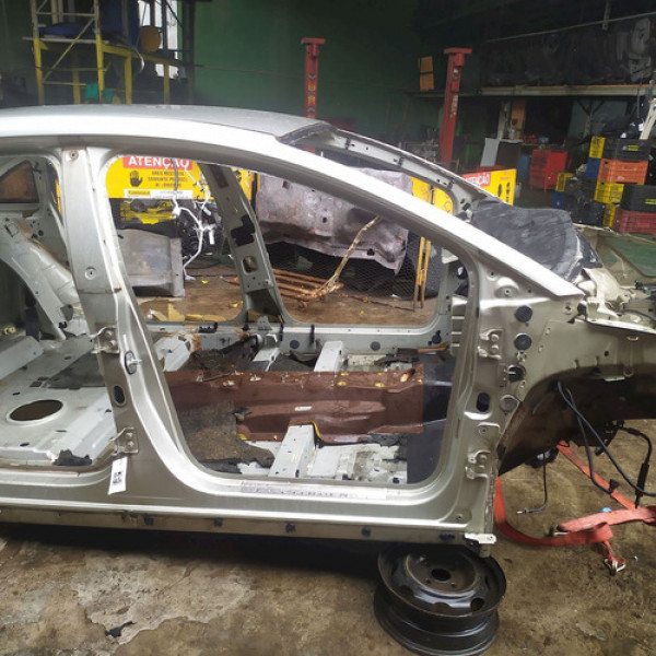 Caixa Ar Pé Coluna Central Direita Citroën C4 Pallas  2008 1