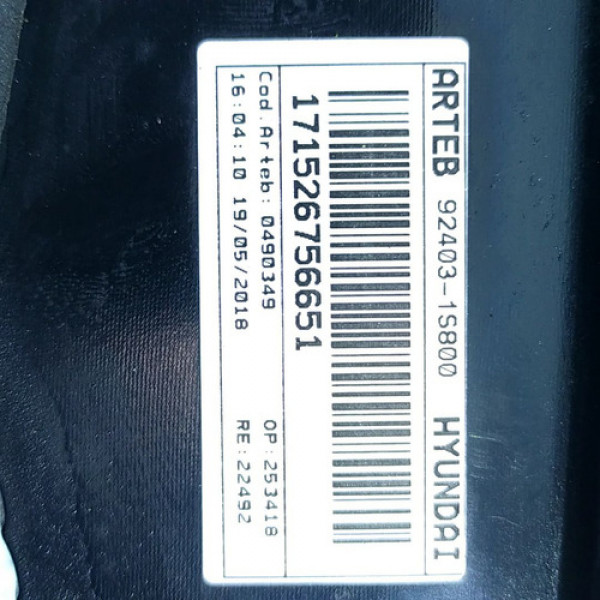 Lanterna Esquerda Tampa Traseira Hyundai Hb20 1.0  2019 1337