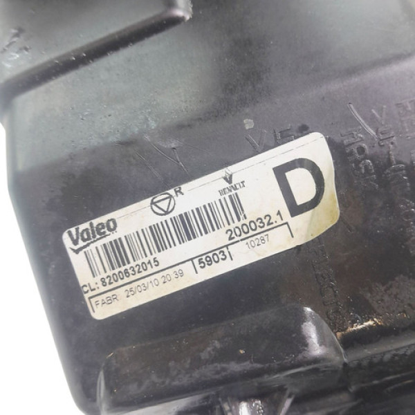 Farol Direito Renault Logan 1.6 16v 2008 V1787 - P15 Direito/passageiro