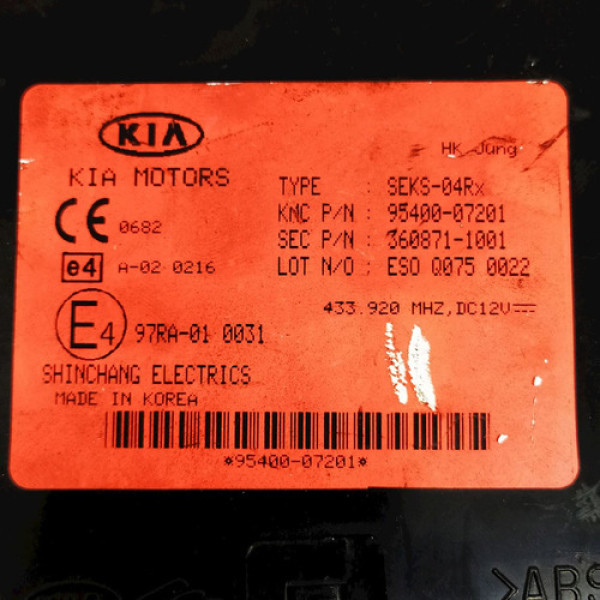Módulo Conforto Kia Picanto Ex 1.1 2007 141995 Não Informado