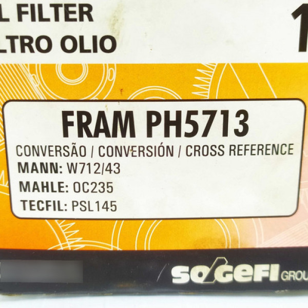 Filtro De Óleo Fram Ph5713 Ford Fiesta Ka Courier 16184