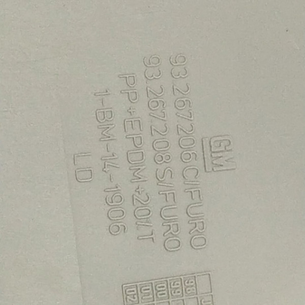 Capa Coluna Traseira Direita Gm Astra Gls Sed  2000 110088