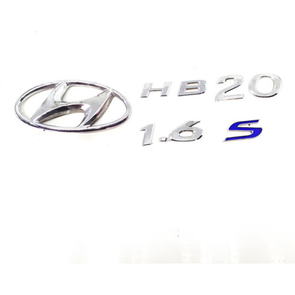 Emblema Letreiro Tampa Traseira Hyundai Hb20s 2014    11996 Não Informado
